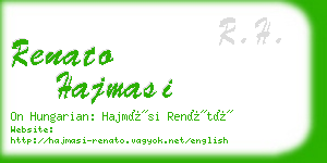 renato hajmasi business card